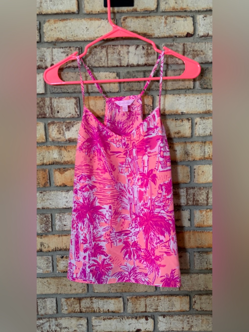 Lilly Pulitzer pink top S Silk